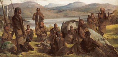 Grupo de nativos de Tasmania de Robert Dowling